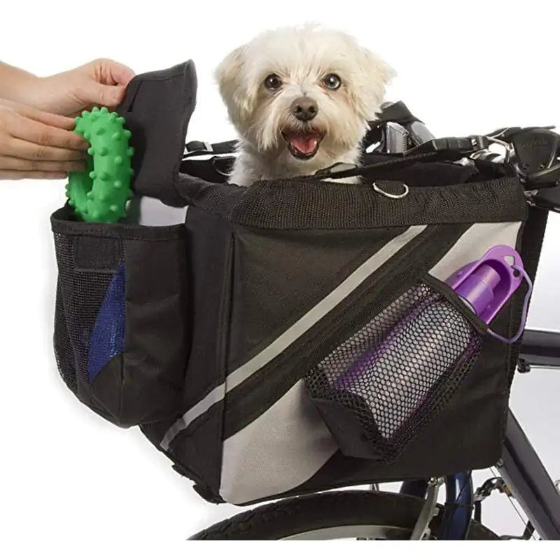 Panier de transport à vélo pour chiot, petit chien ou chat - Museauxxxl