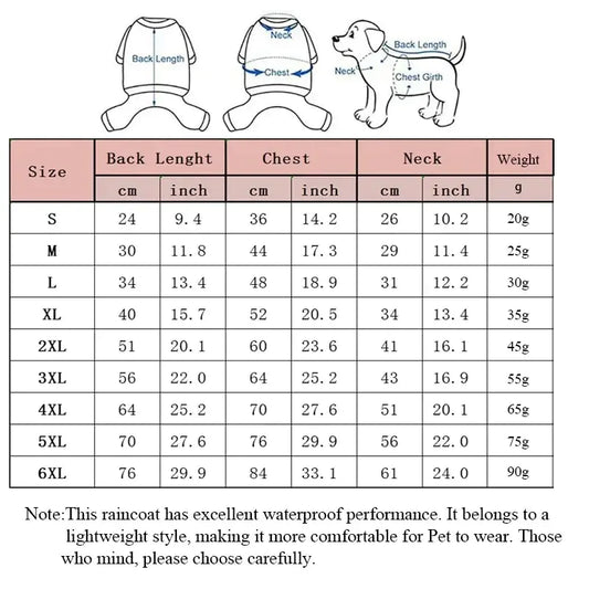 Manteau de pluie (très) grand chien avec capuche - Museauxxxl