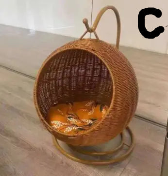 Couchage en rotin pour Chat - Museauxxxl