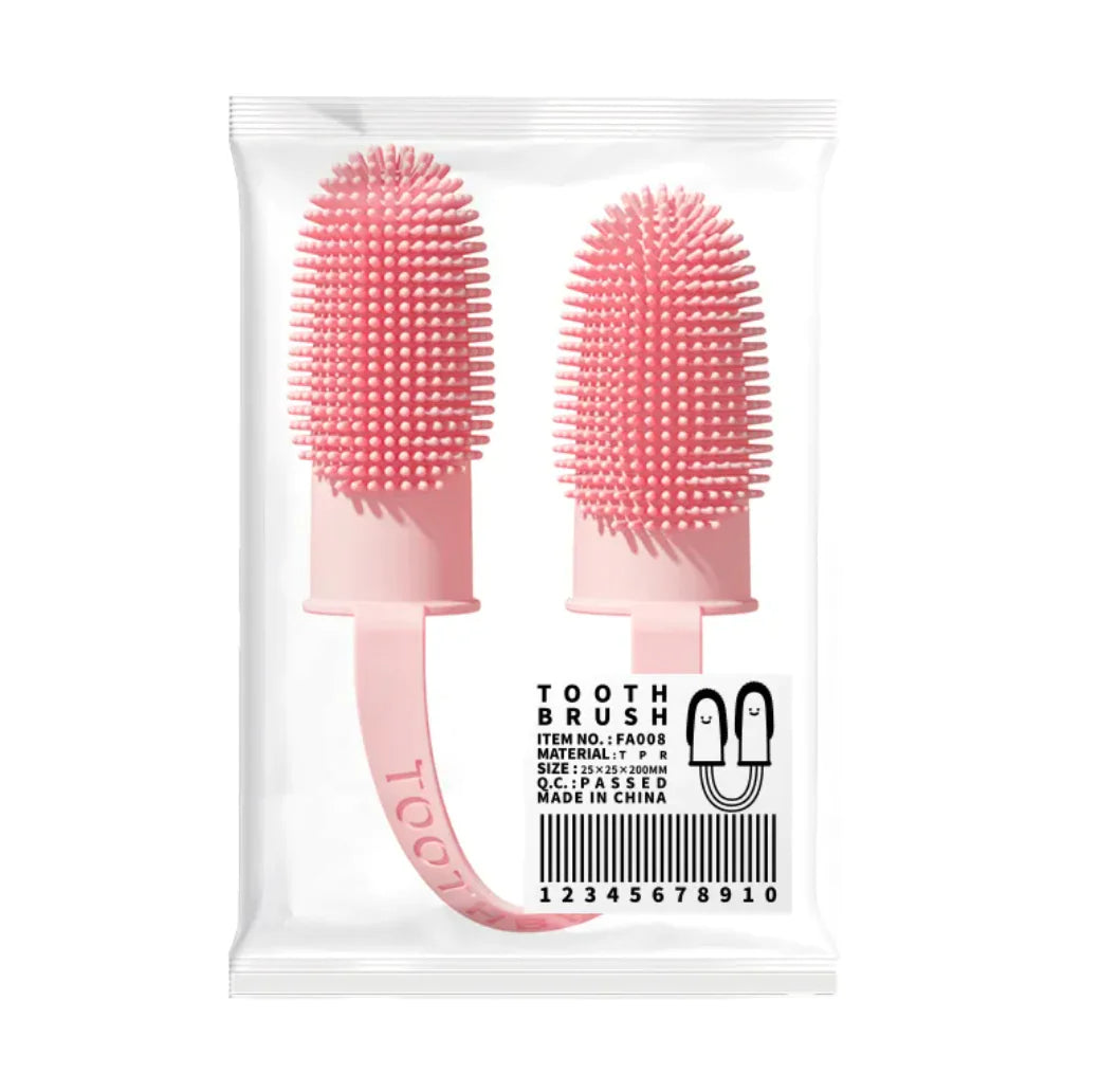 Double doigt brosse à dent pour animal de compagnie - Museauxxxl