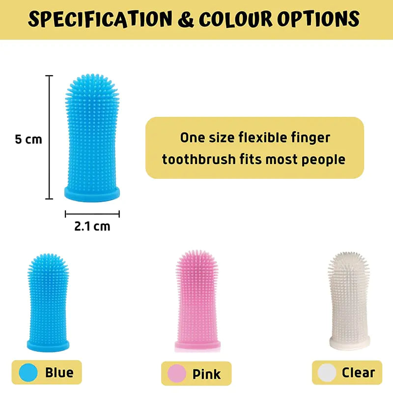 Doigt simple brosse à dent pour animaux de compagnie - Museauxxxl