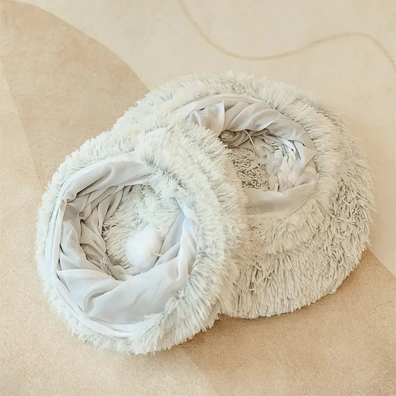 Couchage donut 2 en 1 pour Chats - Museauxxxl