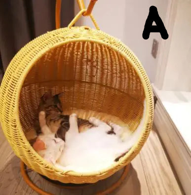 Couchage en rotin pour Chat - Museauxxxl