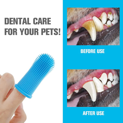 Doigt simple brosse à dent pour animaux de compagnie - Museauxxxl