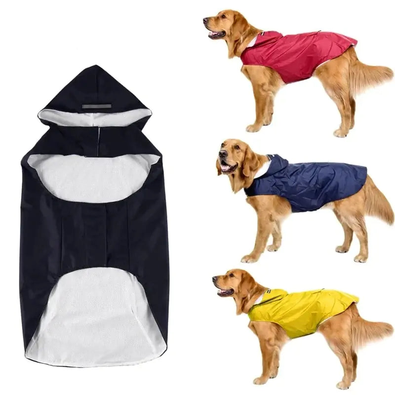 Manteau de pluie (très) grand chien avec capuche - Museauxxxl
